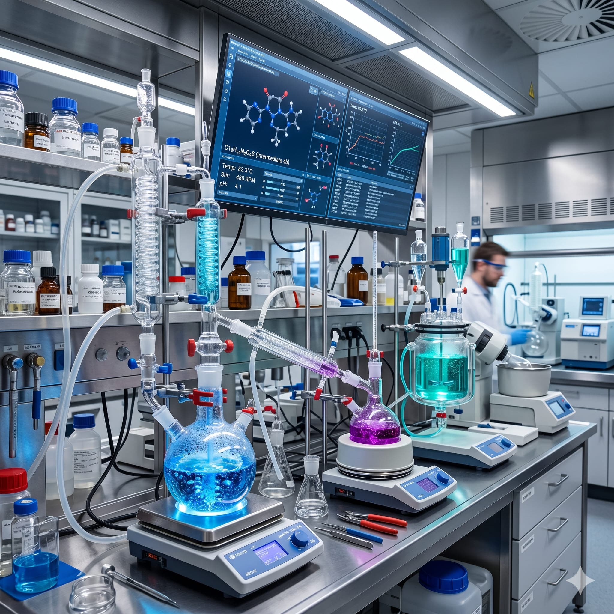 Synthesis laboratory where Anant produces characterized impurity standards
