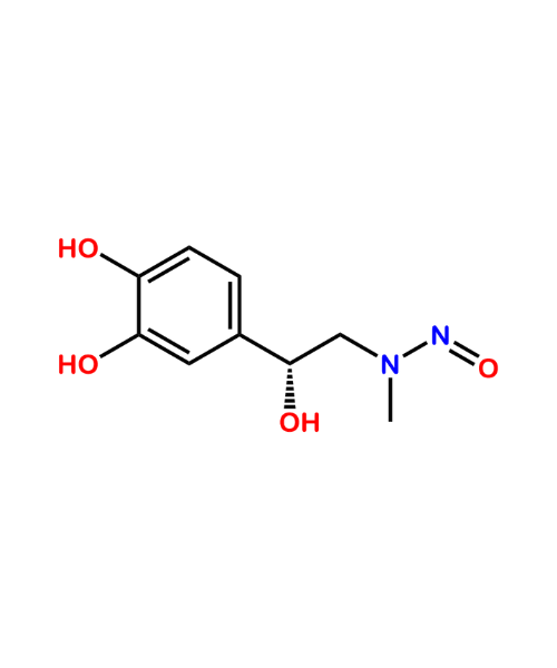 Chemical structure of N-Nitroso-Epinephrine