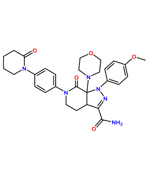 Chemical structure of Apixaban1B-Amide