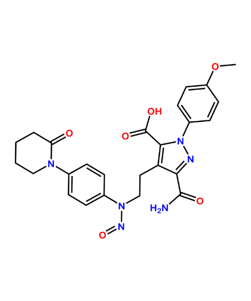 Chemical structure of Apixaban Nitroso Impurity