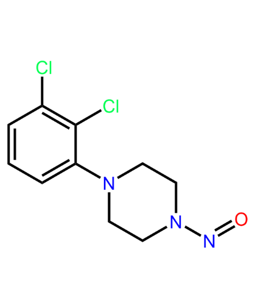 Chemical structure of 1-(2,3-Dichlorophenyl)-4-nitrosopiperazine