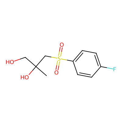 Chemical structure of Bicalutamide Diol Impurity