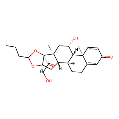 Chemical structure of Budesonide API