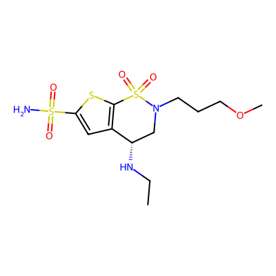 Chemical structure of Brinzolamide API