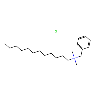 Chemical structure of Benzododecinium Chloride