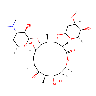 Chemical structure of Clarithromycin