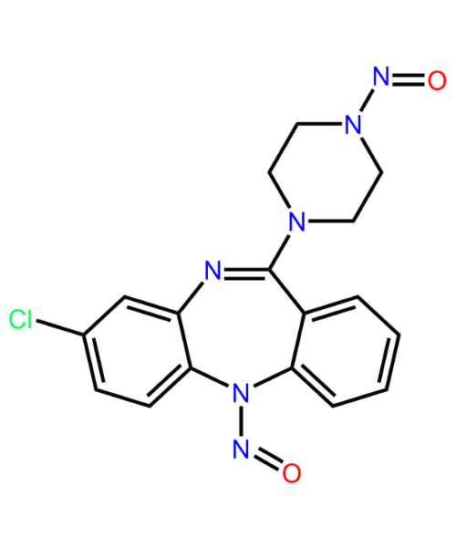Chemical structure of N-Nitroso Clozapine Impurity 3