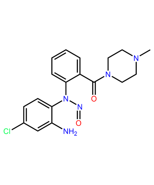 Chemical structure of N-Nitroso Clozapine EP Impurity D