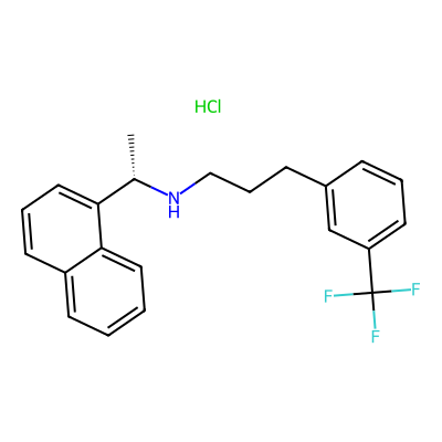 Chemical structure of Cinacalcet HCl (S)-Isomer