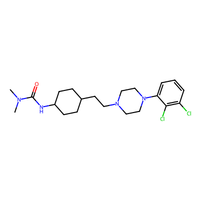Chemical structure of Cariprazine Cis Isomer