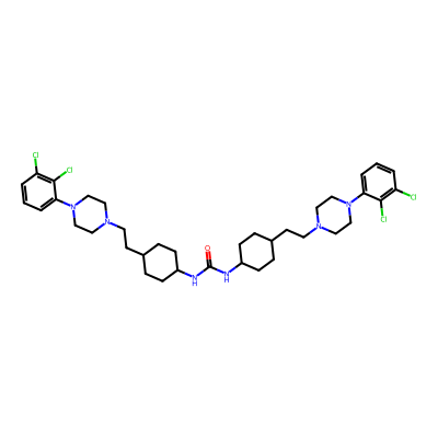 Chemical structure of Cariprazine Urea Impurity 2