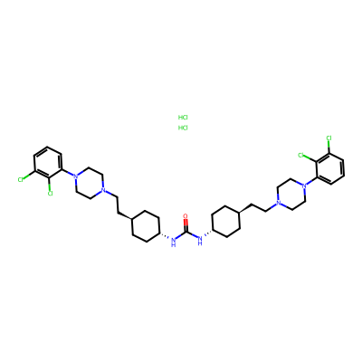 Chemical structure of Cariprazine Bis impurity Dihydrochloride