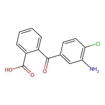 Chemical structure of Chlorthalidone Amino Impurity