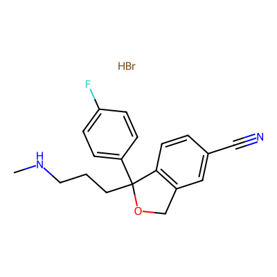 Chemical structure of Citalopram Related Compound D