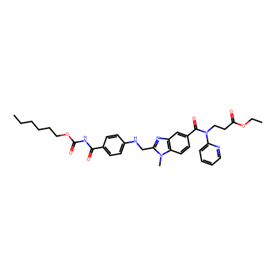 Chemical structure of Desiminomethyl Carbonyl Dabigatran Etexilate