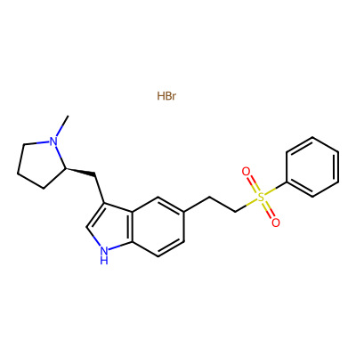 Chemical structure of L-Eletriptan HBr