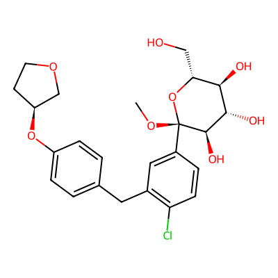 Chemical structure of 1-Methoxy Empagliflozin