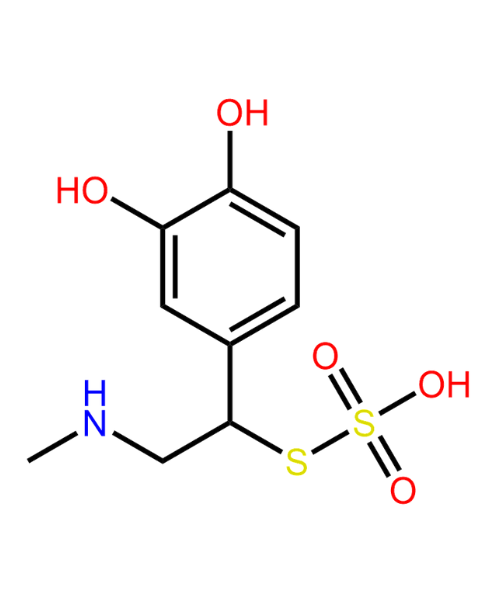 Chemical structure of rac Epinephrine-1-Sulfuronthiate
