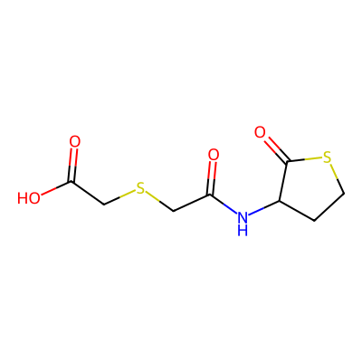 Chemical structure of Erdosteine - API