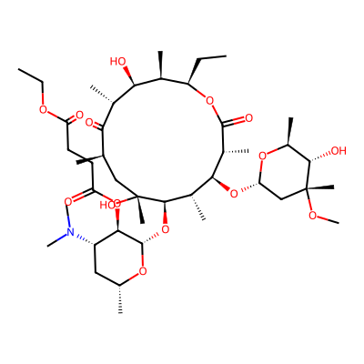 Chemical structure of Erythromycin B Ethyl Succinate