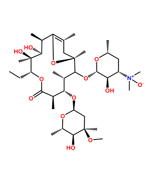 Chemical structure of N-Oxide of Erythromycin Impurity E
