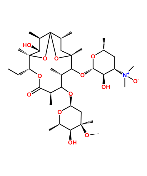 Chemical structure of N-Oxide of Erythromycin Impurity D