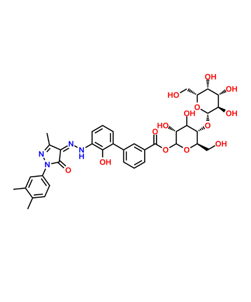 Chemical structure of Eltrombopag Lactose adduct