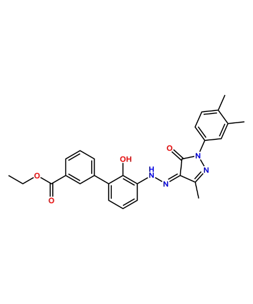 Chemical structure of Eltrombopag Ethyl Ester