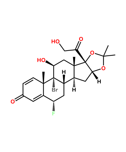 Chemical structure of 9 Alpha Br Flunisolide (RCD)