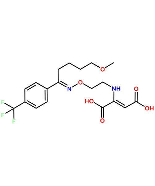 Chemical structure of Fluvoxamine Amide Impurity