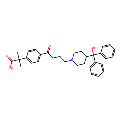 Chemical structure of Fexofenadine Related Compound A