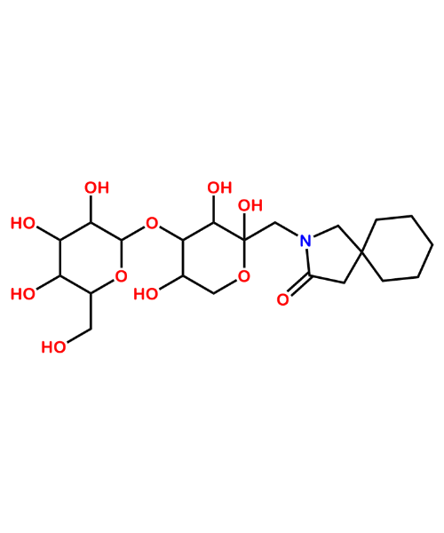 Chemical structure of Gabapentin Impurity unk-1 pyranose form