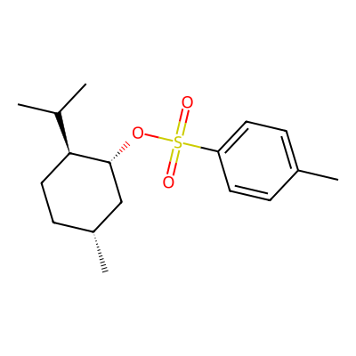 Chemical structure of Menthyl p Toluene Sulfonate