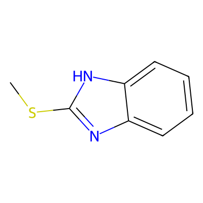 Chemical structure of Methyl mercapto benzimidazole