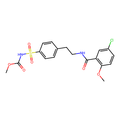 Chemical structure of Glibenclamide Impurity B