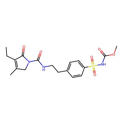 Chemical structure of Glimepiride Ethyl Ester Impurity