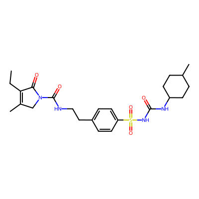 Chemical structure of Glimepiride Impurity A