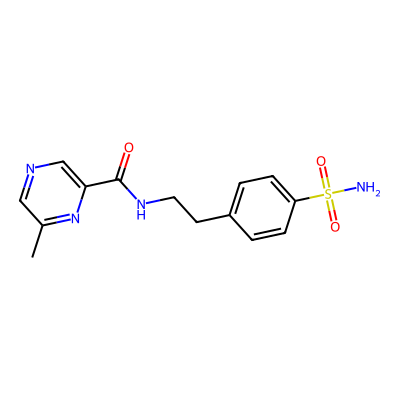 Chemical structure of Glipizide Related compound B
