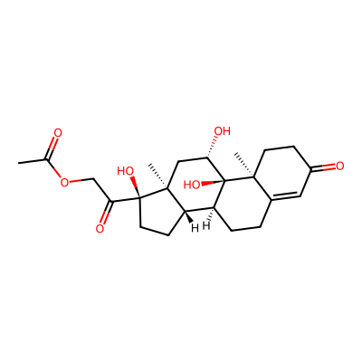 Chemical structure of Dihydroxycorticosterone Acetate