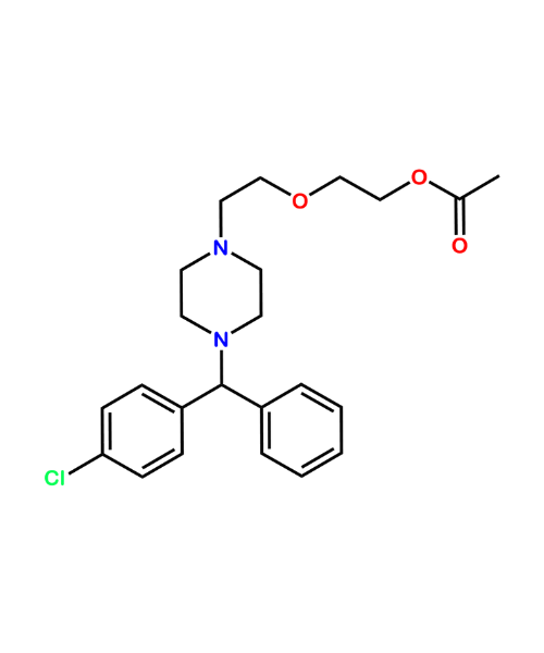 Chemical structure of Hydroxyzine Pamoate Acetylhydroxyaine
