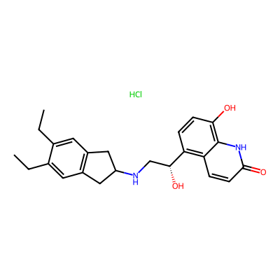 Chemical structure of Indacaterol S-Isomer