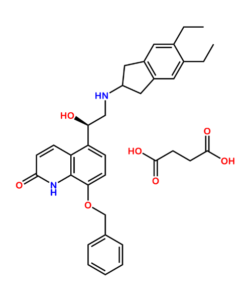 Chemical structure of Benzyl Indacaterol succinate salt Impurity