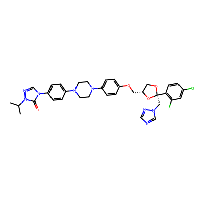 Chemical structure of Itraconazole EP impurity D
