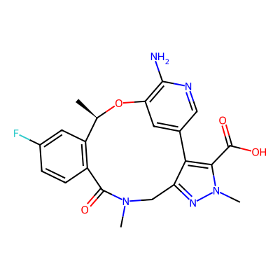 Chemical structure of Lorlatinib Amide Impurity