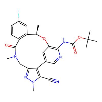 Chemical structure of Lorlatinib Mono boc lorlatinib Impurity