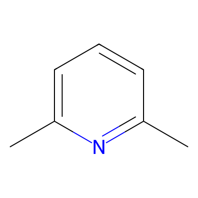 Chemical structure of 2,6-Lutidine