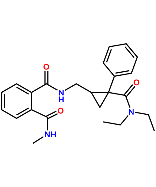 Chemical structure of Milnacipran Impurity C