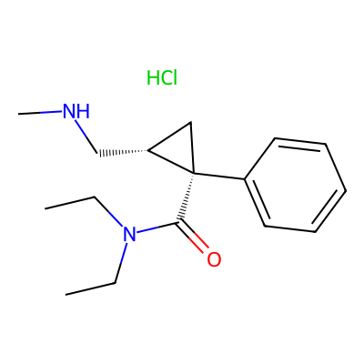 Chemical structure of Milnacipran methyl amine impurity