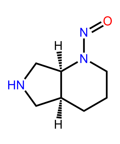 Chemical structure of 1-nitroso-pyrrolopiperidine