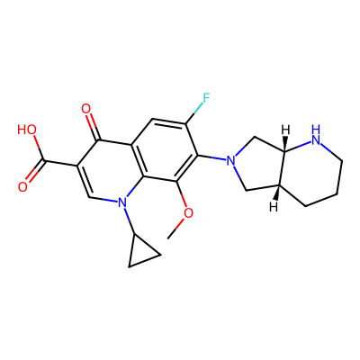 Chemical structure of Moxifloxacin EP Impurity G